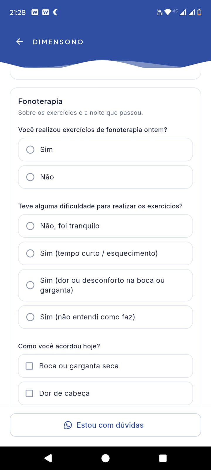 Diário de fonoterapia
